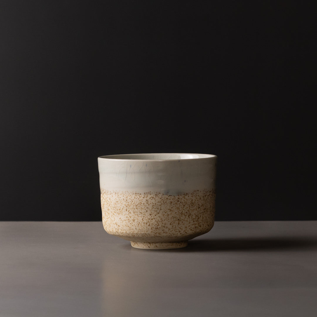 Matcha Tea Bowl 10cm Aozora Fleck V637-C5195