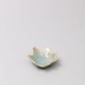 Sauce Dish Maple Leaf 6cm Mint Green V637-C5199