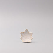 Sauce Dish Maple Leaf 6cm Ivory Fleck V637-C5201