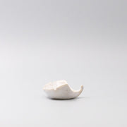 Gingko Leaf Sauce Dish 30ml Ivory Fleck V637-C5202