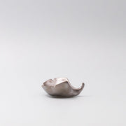 Gingko Leaf Sauce Dish 30ml Metallic Lustre Glaze V637-C5204