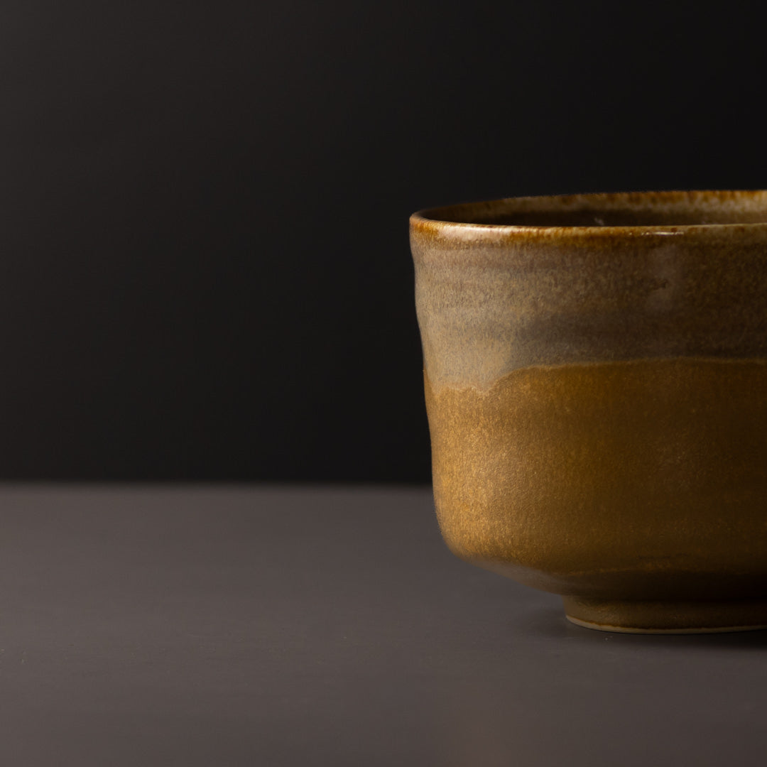 Matcha Tea Bowl 10cm Caramel V637-C5205