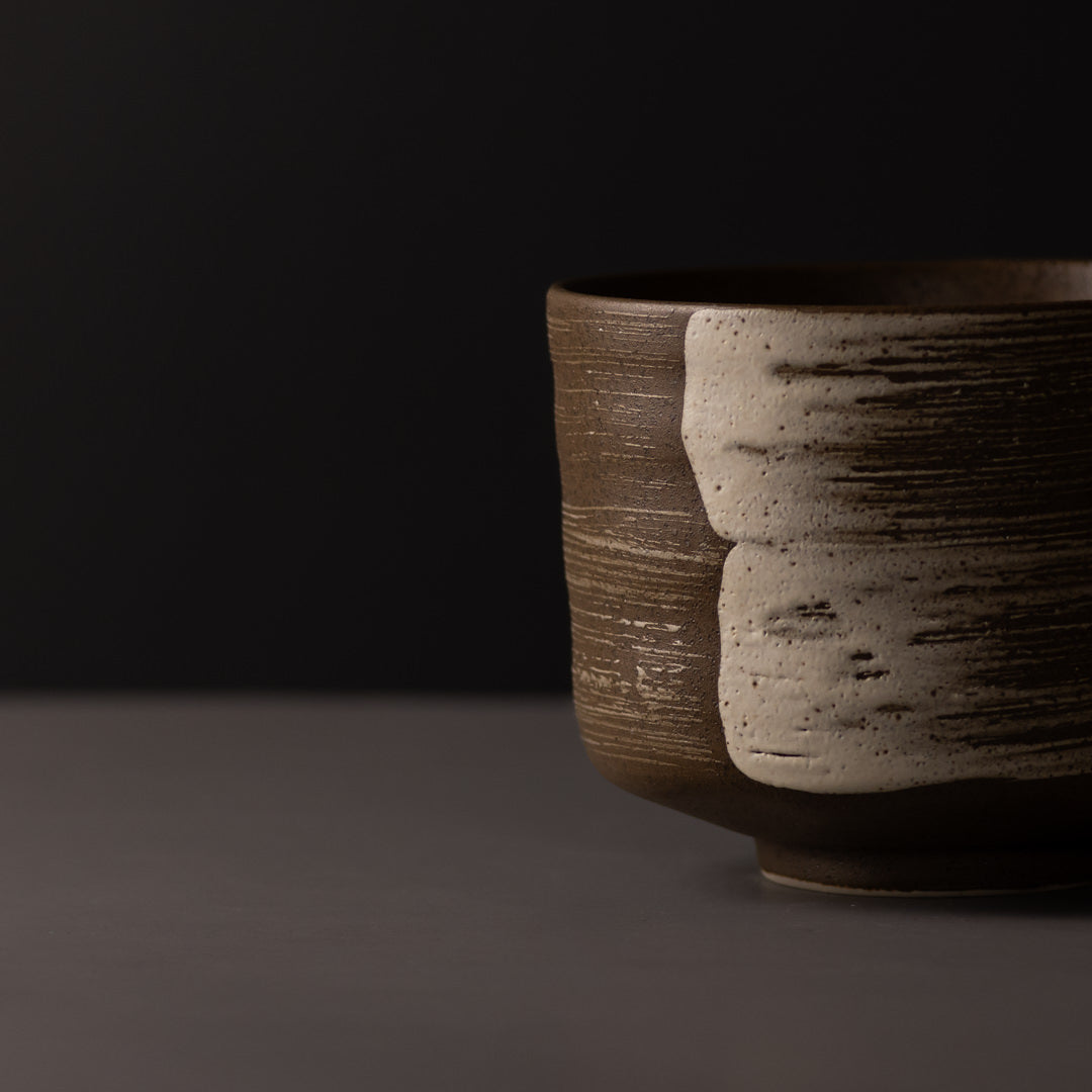 Matcha Tea Bowl 10cm Swept Earth V637-C5206