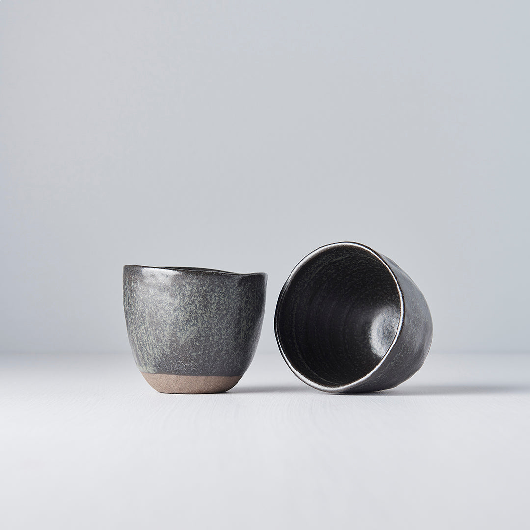 Lopsided Mug 200ml Black and Bisque Glaze V637-C5215