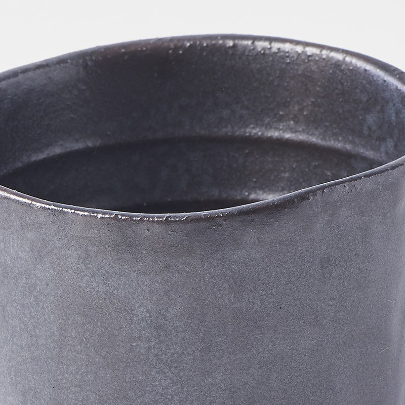 Lopsided Mug 200ml Black and Bisque Glaze V637-C5215