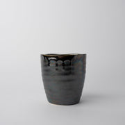 Sushi Mug 325ml Metallic Black Drip Glaze V637-C5354