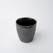 Sushi Mug 325ml Metallic Black Drip Glaze V637-C5354