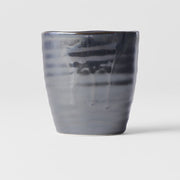 Sushi Mug 325ml Metallic Black Drip Glaze V637-C5354