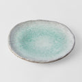 Plate Oval 25cm Aqua Splash Glaze V637-C5422