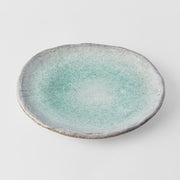 Plate Oval 25cm Aqua Splash Glaze V637-C5422