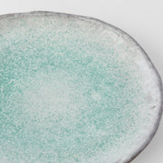 Plate Oval 25cm Aqua Splash Glaze V637-C5422