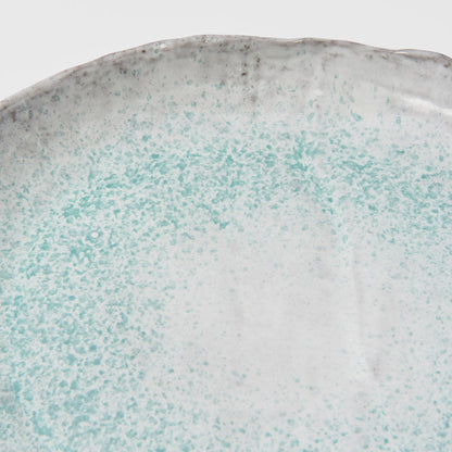 Plate Oval 30cm Aqua Splash Glaze V637-C5426