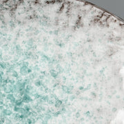 Plate Oval 24x17cm Aqua Splash Glaze V637-C5427