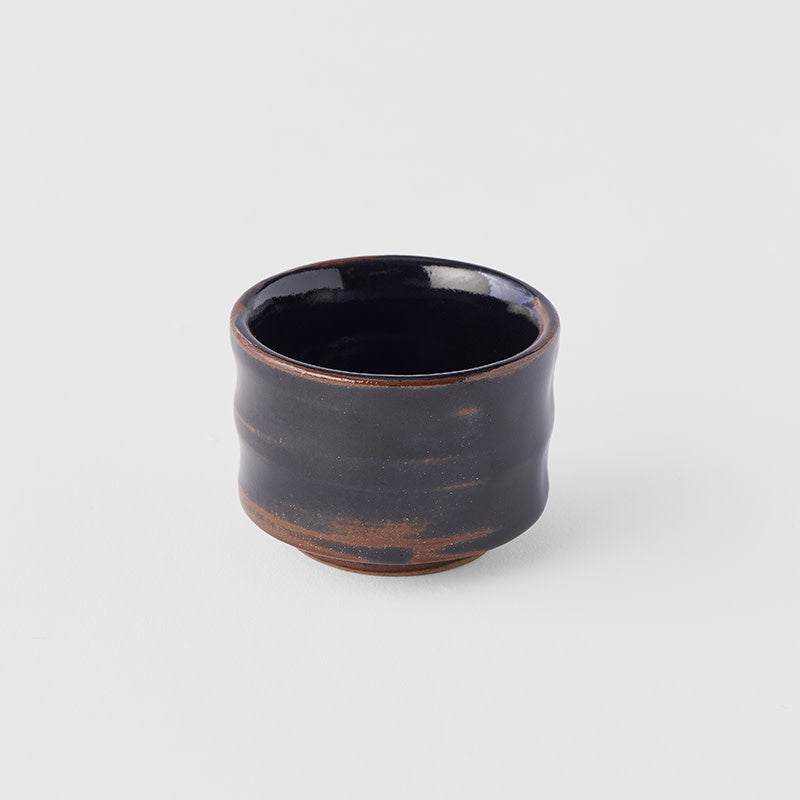 Sake Cup Ochoko 40ml Tenmokku Black Glaze V637-C5450