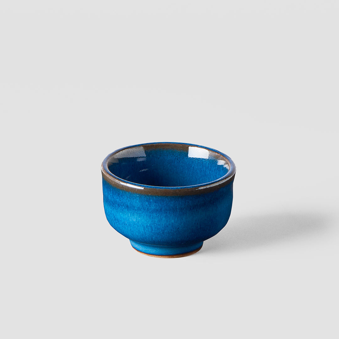 Sake Cup 35ml Gura Kiln Blue Glaze V637-C5463