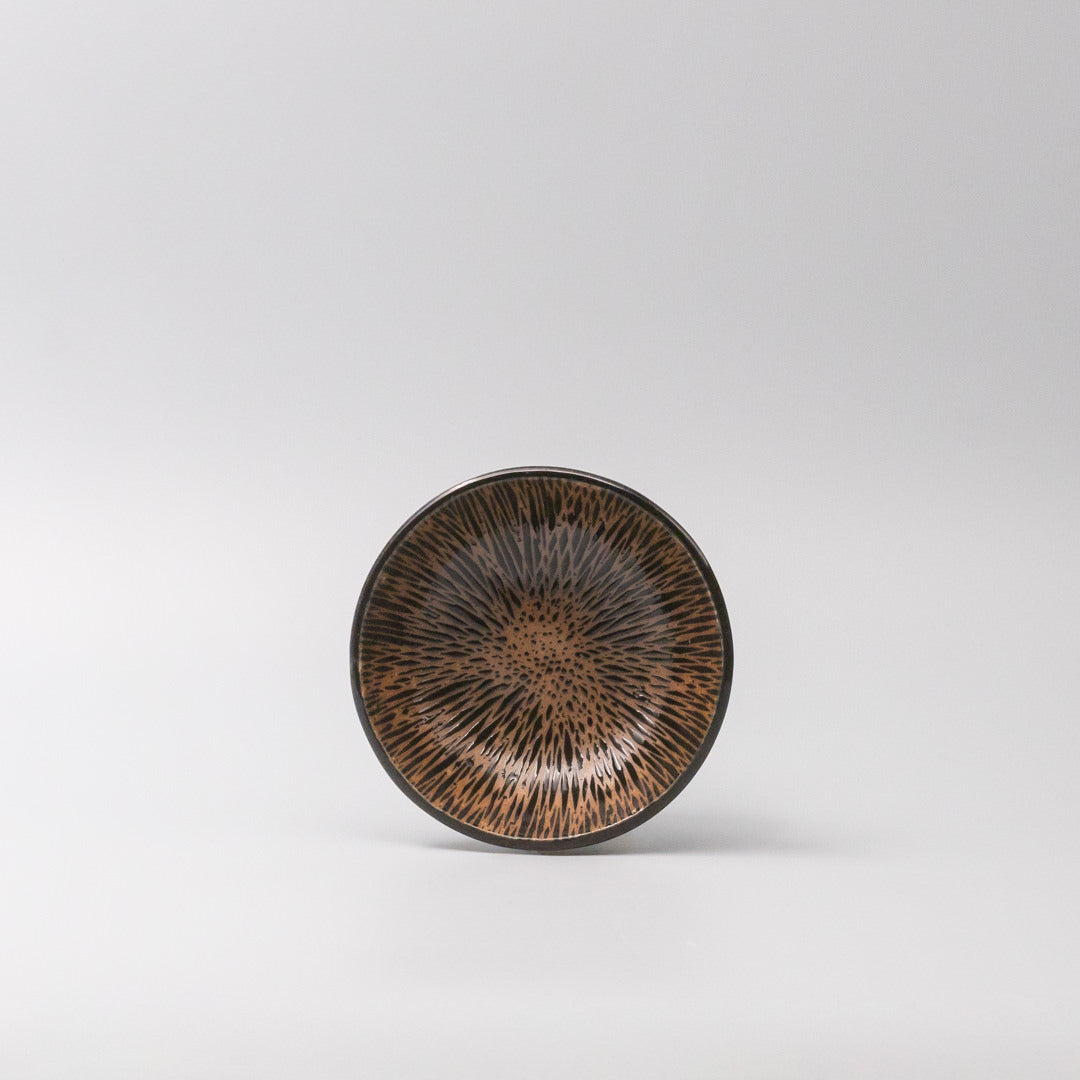 Tapas Bowl 13cm Bronze Converging Line Glaze V637-C5467