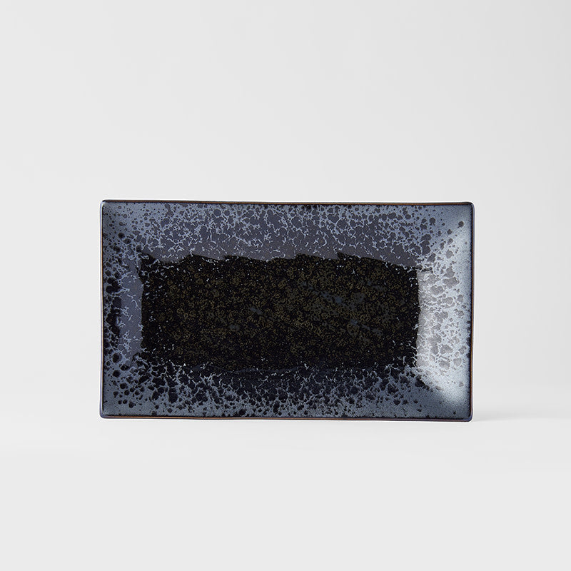 Platter Rectangular 33cm Black Pearl Glaze V637-C6121