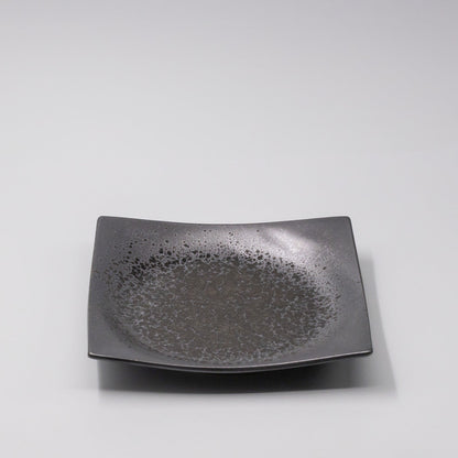 Plate Square 22cm Black Pearl Glaze V637-C6123