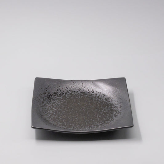 Plate Square 22cm Black Pearl Glaze V637-C6123
