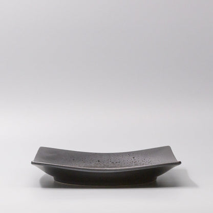 Plate Square 22cm Black Pearl Glaze V637-C6123