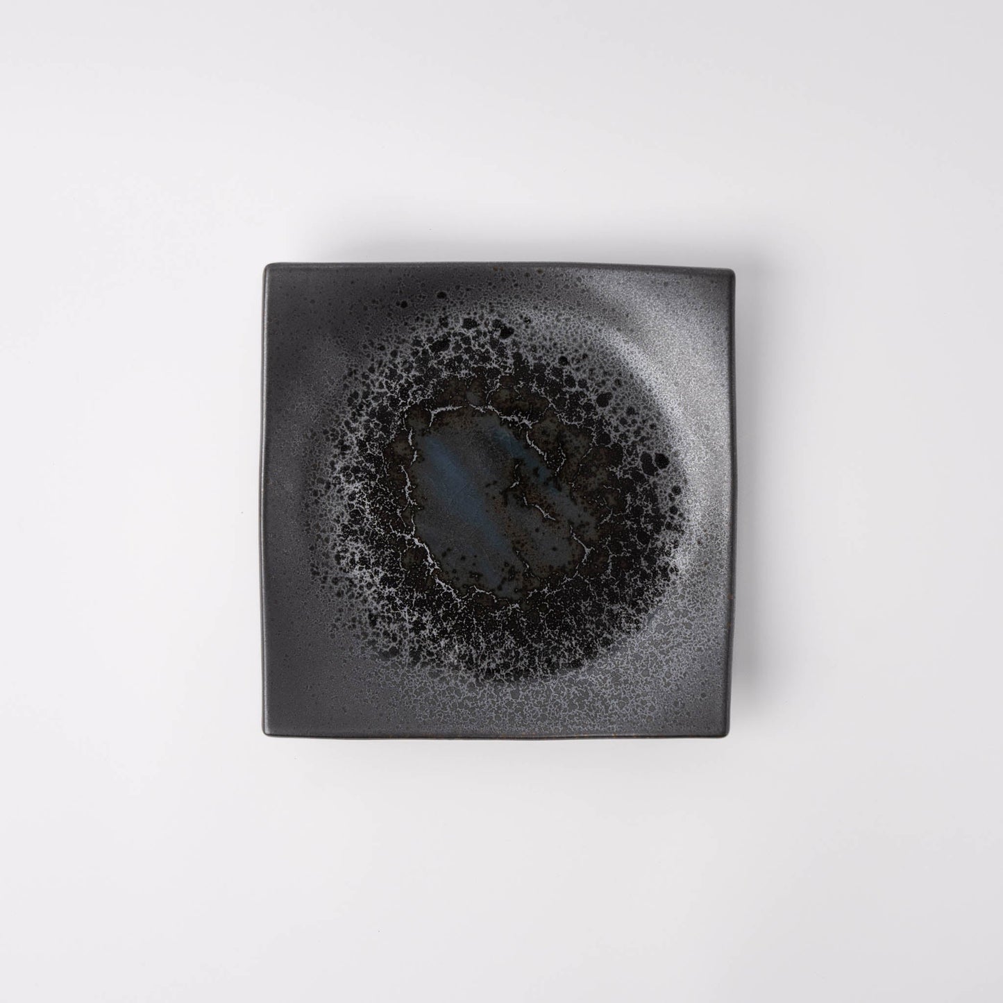 Plate Square 16cm Black Pearl Glaze V637-C6124