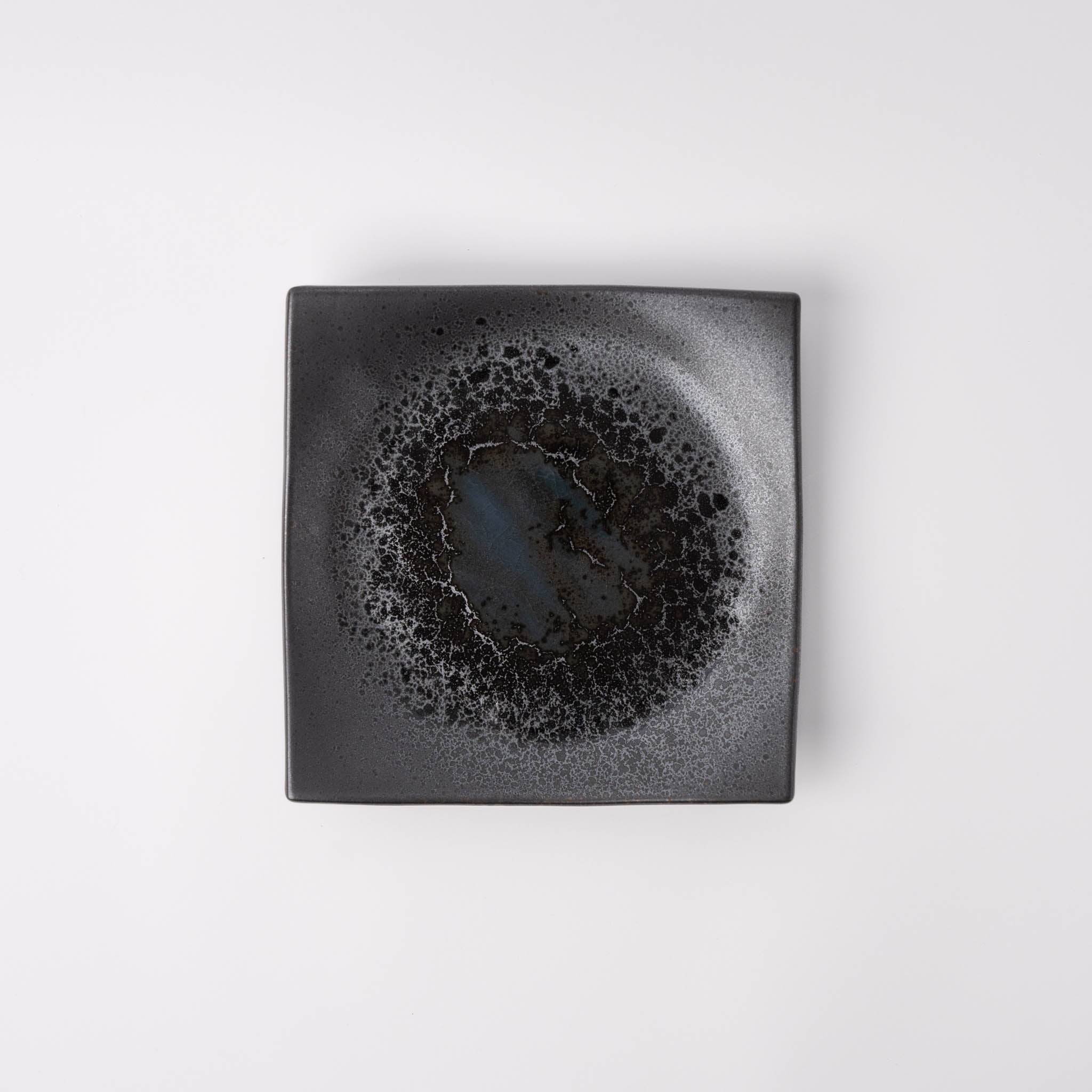 Plate Square 16cm Black Pearl Glaze V637-C6124