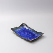 Sushi Plate Swept Side 26cm Cobalt Dark Edge V637-C6244