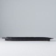 Sashimi Plate 33cm Gunmetal Glaze V637-C6247