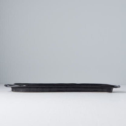 Sashimi Plate 33cm Gunmetal Glaze V637-C6247