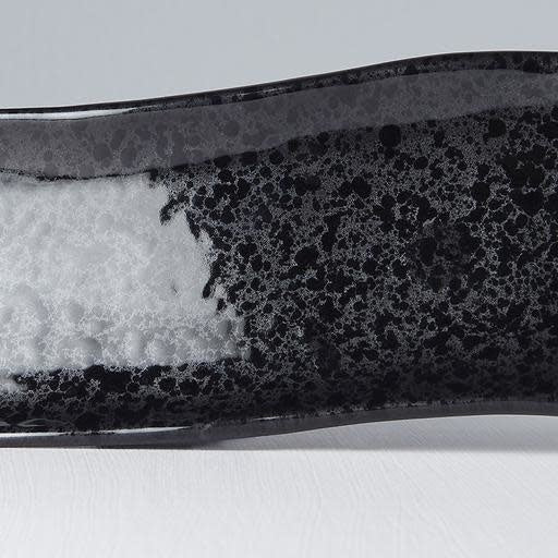 Sashimi Plate 33cm Gunmetal Glaze V637-C6247