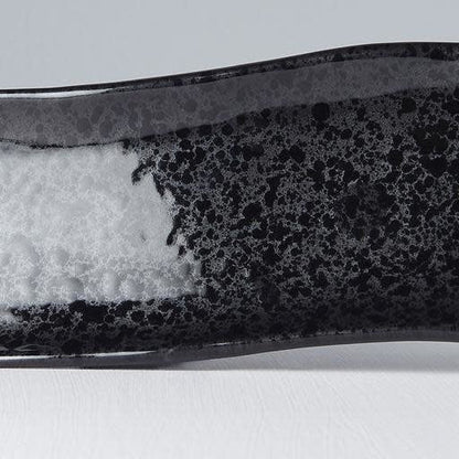 Sashimi Plate 33cm Gunmetal Glaze V637-C6247
