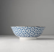 Bowl 19cm Indigo Ikat Herringbone Design V637-C6425D