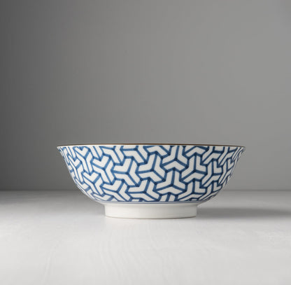 Bowl 19cm Indigo Ikat Herringbone Design V637-C6425D