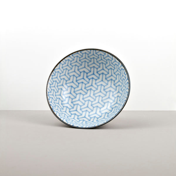 Bowl 19cm Indigo Ikat Herringbone Design V637-C6425D