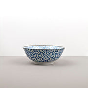 Bowl 19cm Indigo Ikat Herringbone Design V637-C6425D