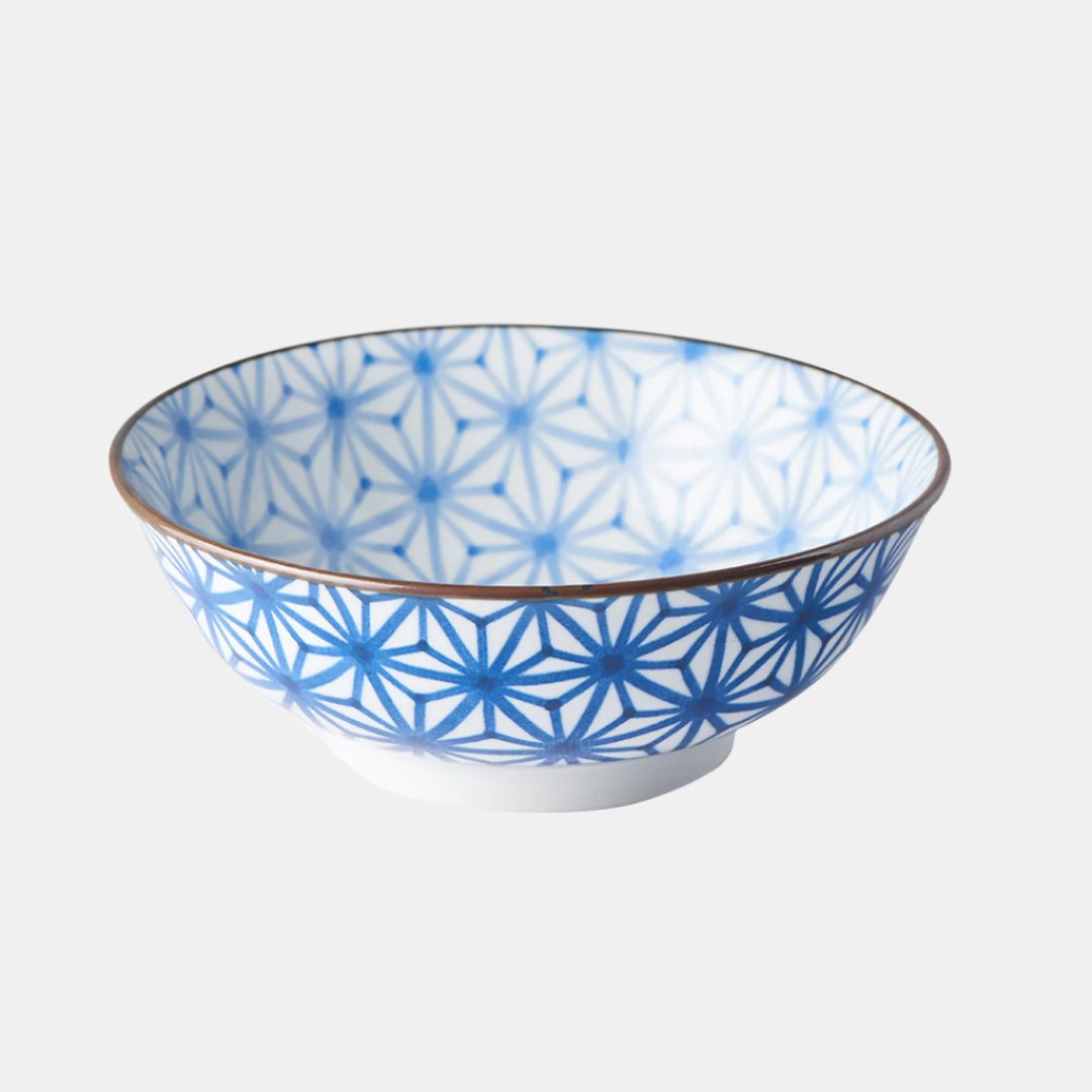 Bowl 19cm Indigo Ikat Starburst Design V637-C6425E