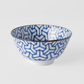 Bowl 13cm Indigo Ikat Herringbone Design V637-C6426D