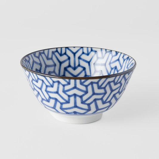 Bowl 13cm Indigo Ikat Herringbone Design V637-C6426D