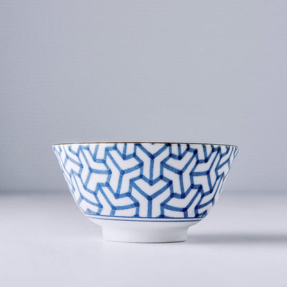 Bowl 13cm Indigo Ikat Herringbone Design V637-C6426D