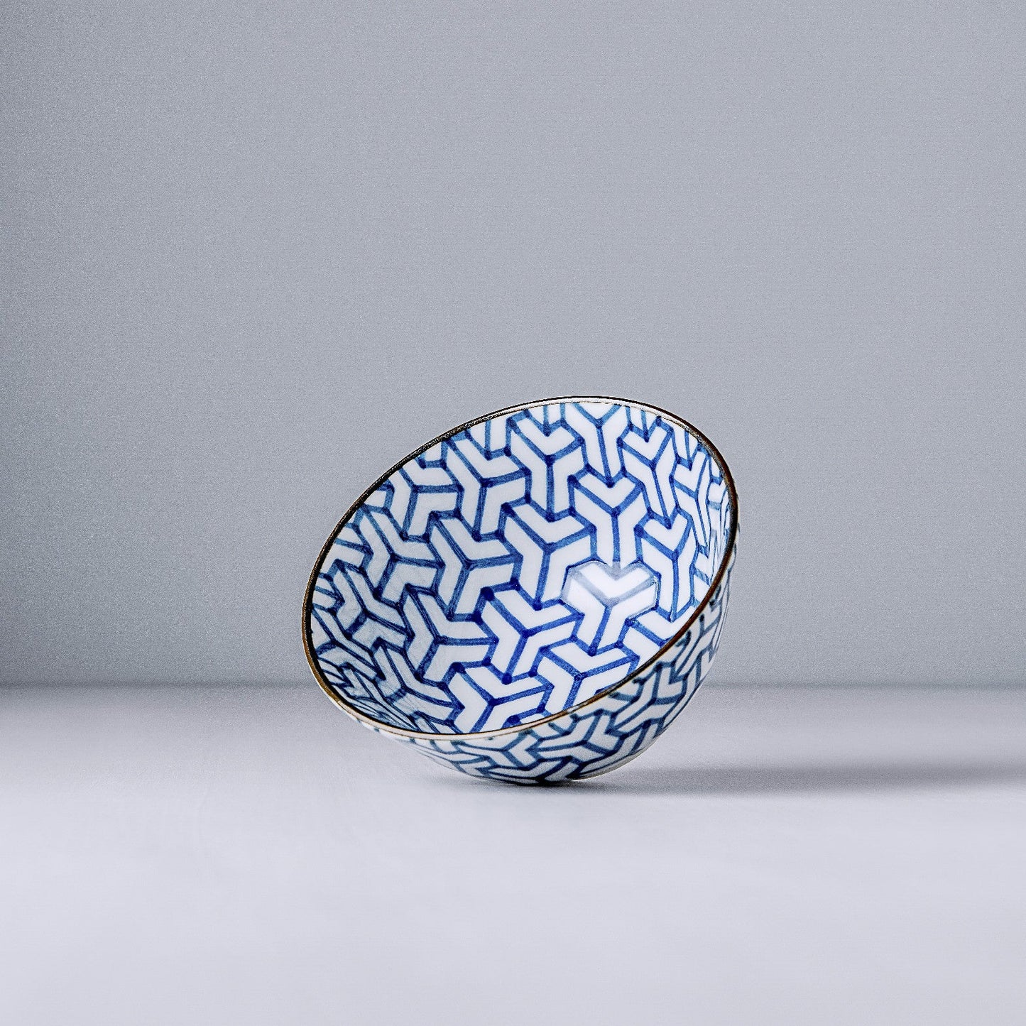 Bowl 13cm Indigo Ikat Herringbone Design V637-C6426D