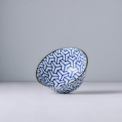 Bowl 13cm Indigo Ikat Herringbone Design V637-C6426D
