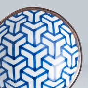 Sauce Dish 11cm Indigo Ikat Herringbone Design V637-C6427D