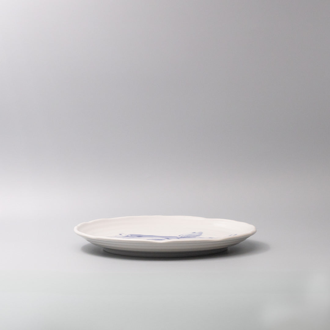 Serving Platter 29cm Fugu Design V637-C6438