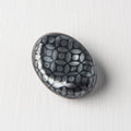 Chopstick Rest Pebble Cloissone Black Glaze V637-C6602