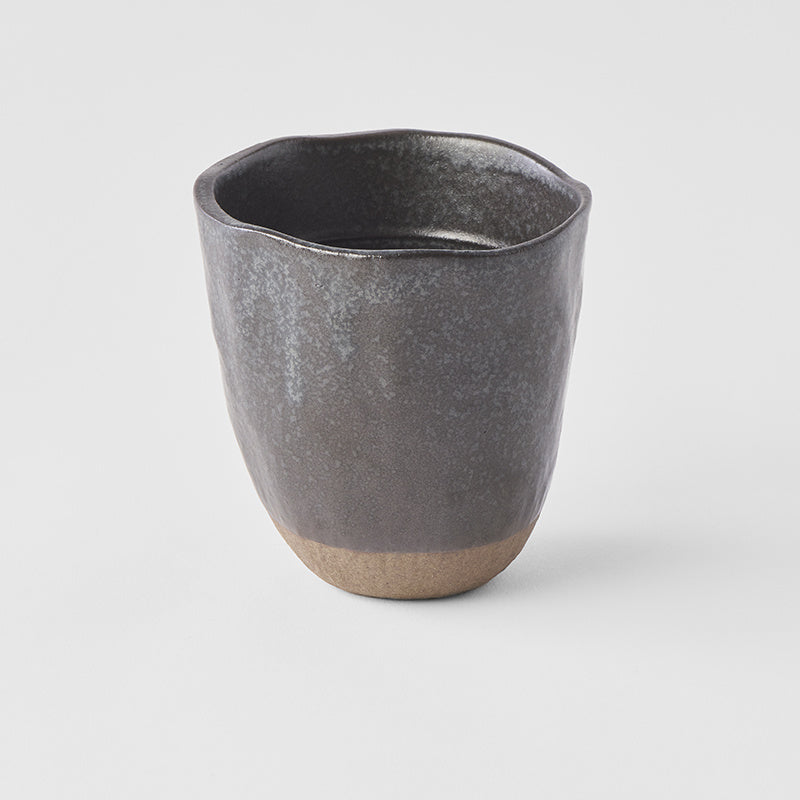 Lopsided Mug 275ml Black & Bisque Glaze V637-C6620