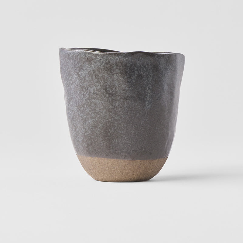 Lopsided Mug 275ml Black & Bisque Glaze V637-C6620
