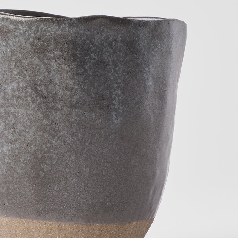 Lopsided Mug 275ml Black & Bisque Glaze V637-C6620