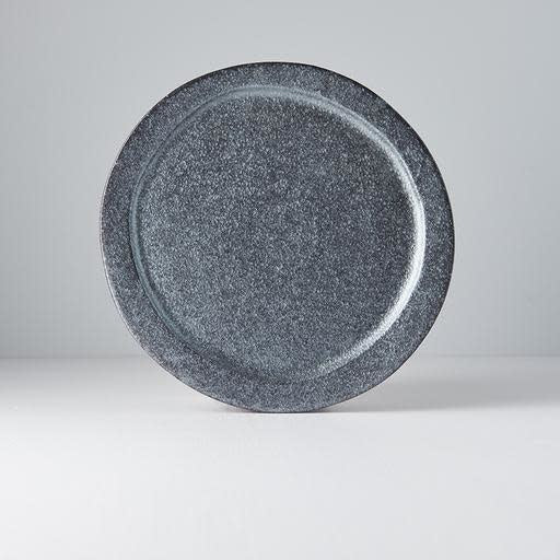 Plate Organic 25.5cm Craft Black Glaze V637-C6915