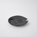 Plate Dimpled 15cm Craft Black Glaze V637-C6923