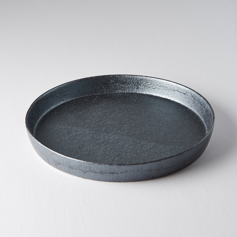 Plate High Rim 25cm Craft Black Design V637-C6924